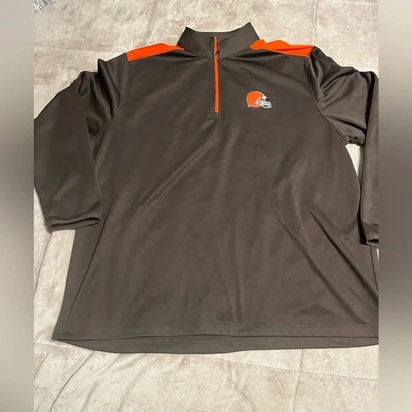 NFL Cleveland Browns Quarter Zip Pullover Men’s Size 3XL Football - Picture 1 of 5